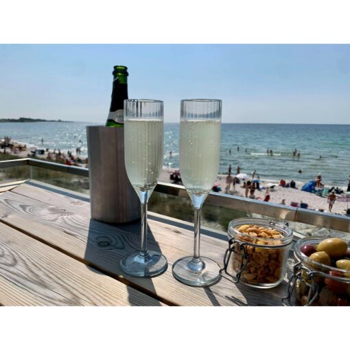 Miljöbild glas Barcompagniet plastglas Falsterbo Champagne 18cl