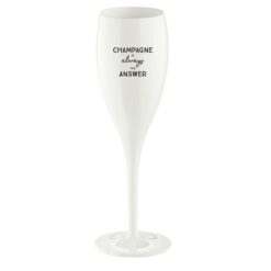 Produktbild Koziol Plastglas Cheers champagneglas champagne is always the answer 10cl