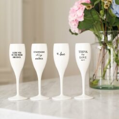 Produktbild Koziol Plastglas Cheers champagneglas champagne is always the answer 10cl